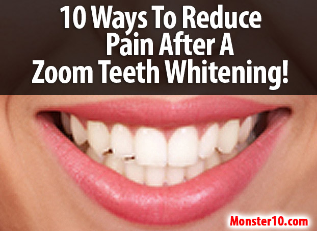 zoom teeth whitening pain relief